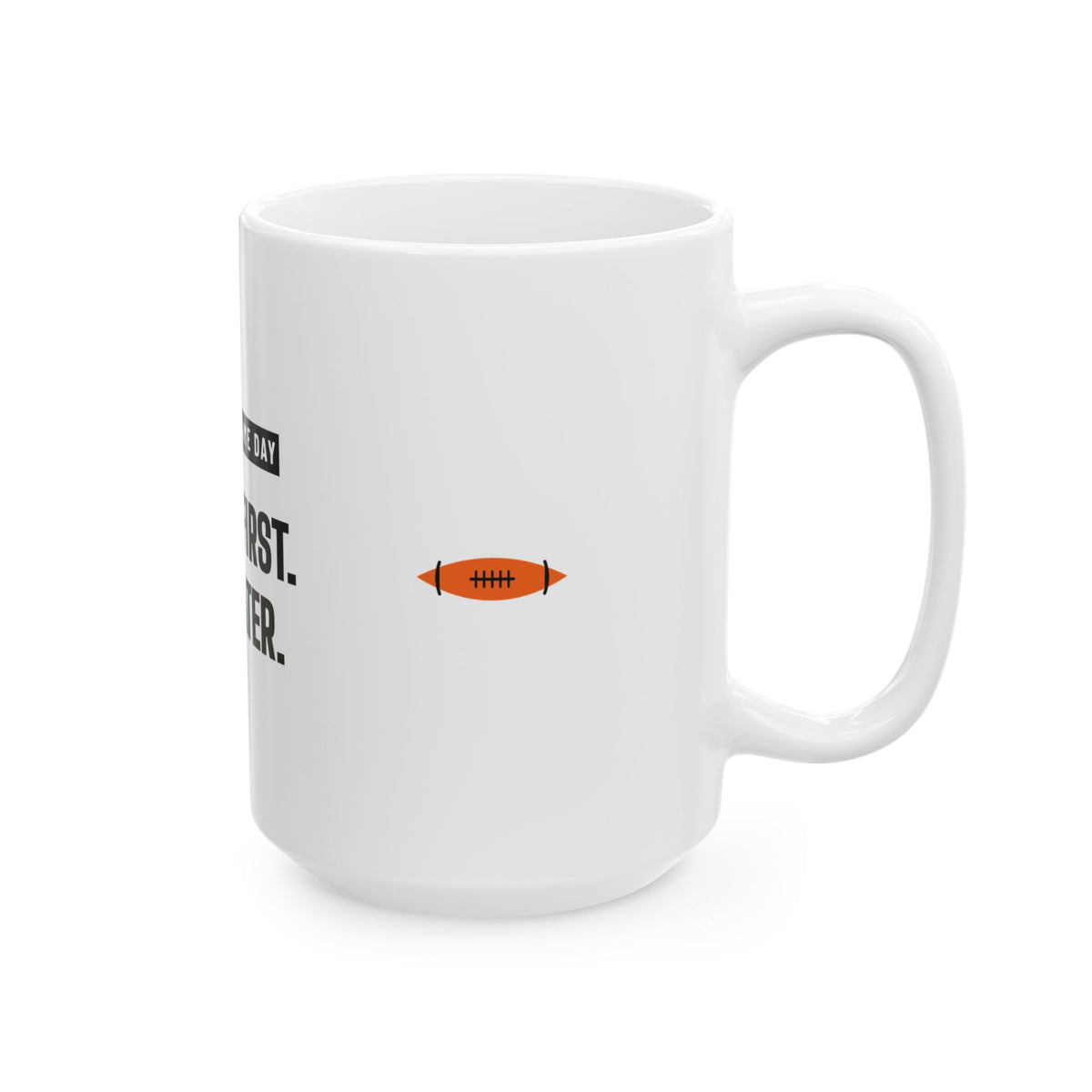 Coffee First Chili Later Mug — Cincinnati Football Edition