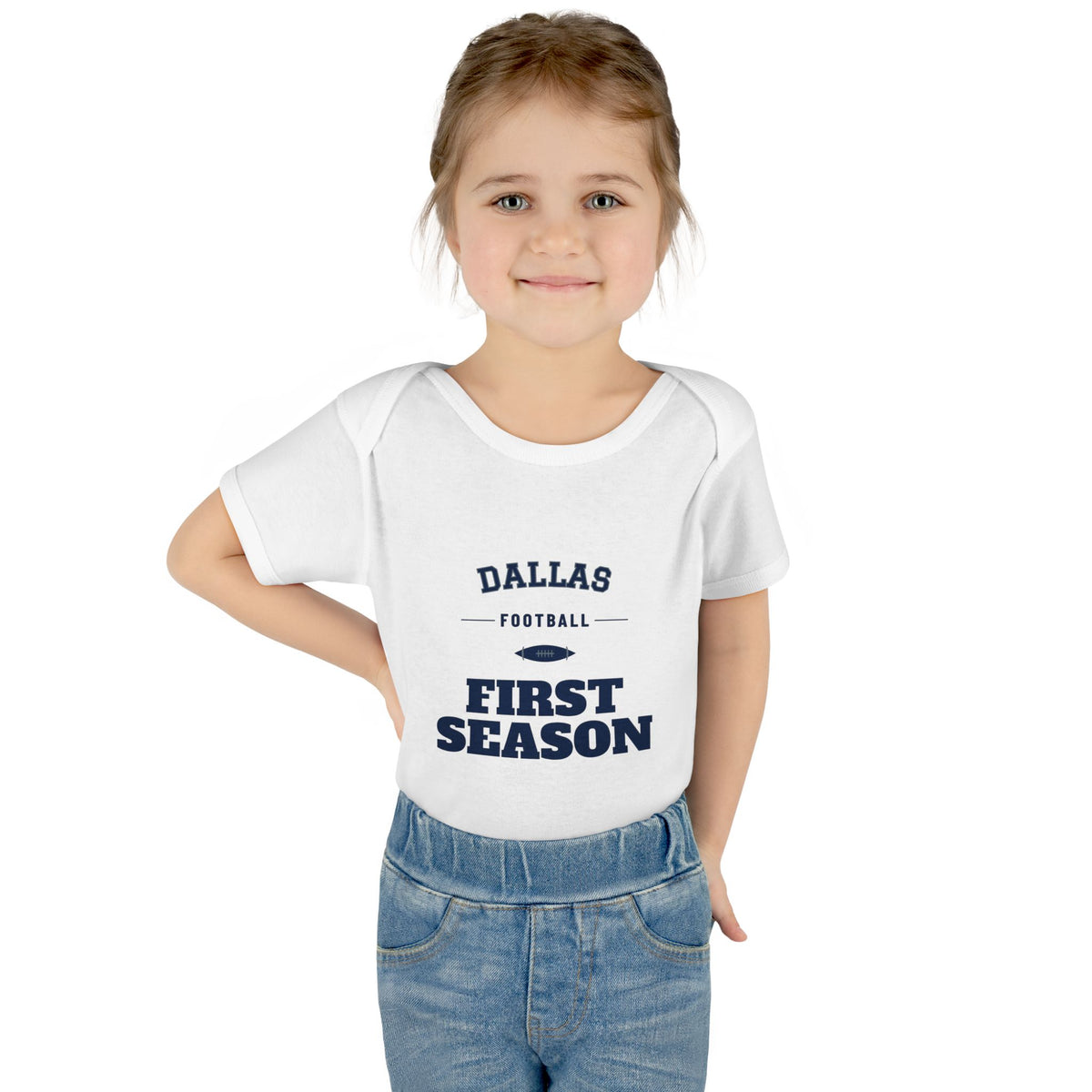 First Season Baby Bodysuit — Dallas Football Edition