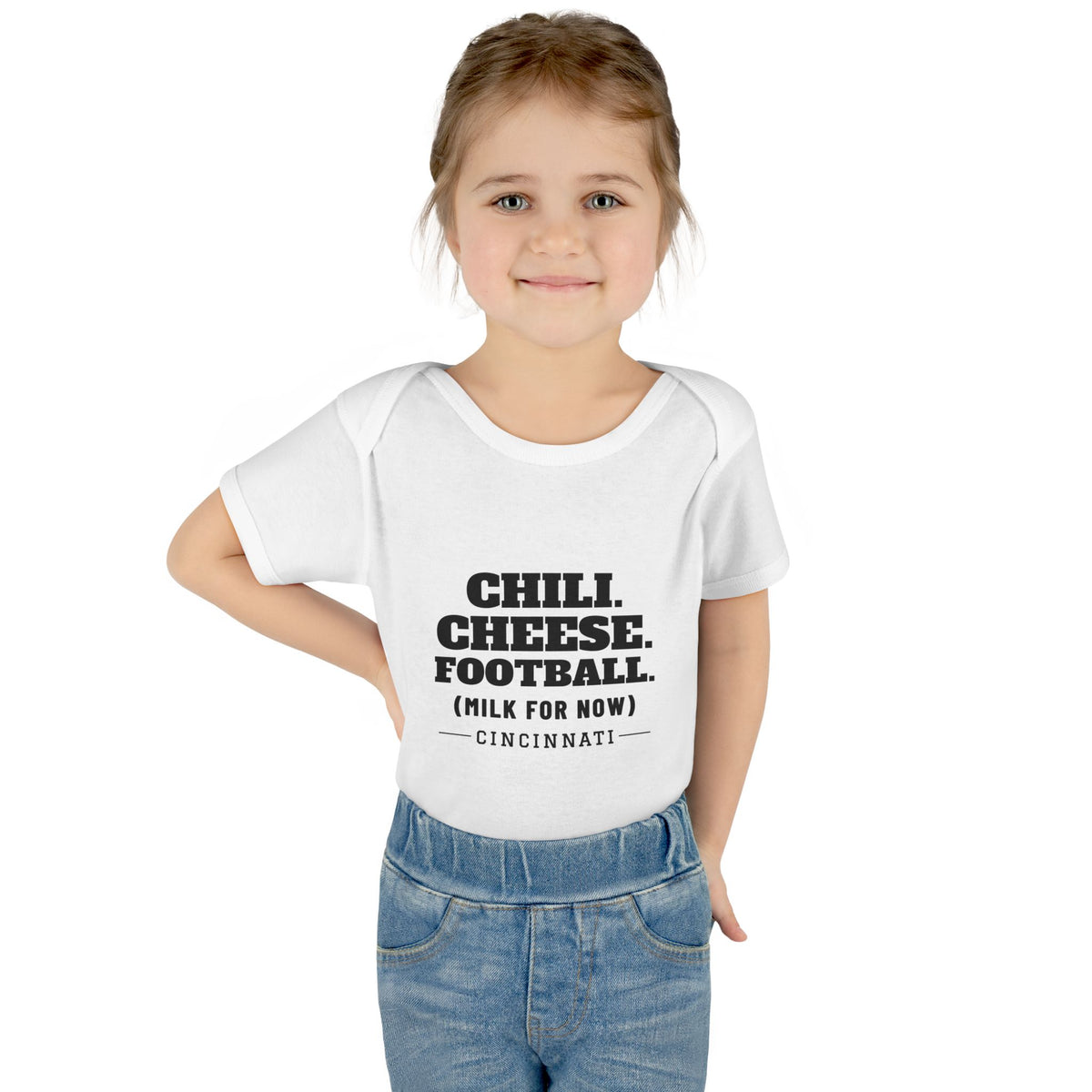 Milk For Now Baby Bodysuit — Cincinnati Football Edition