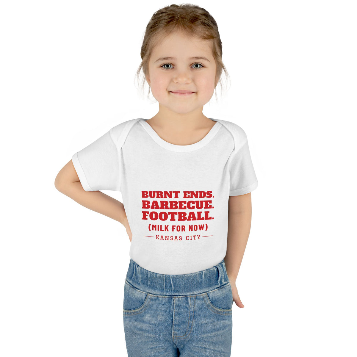 Milk For Now Baby Bodysuit — Kansas City Football Edition