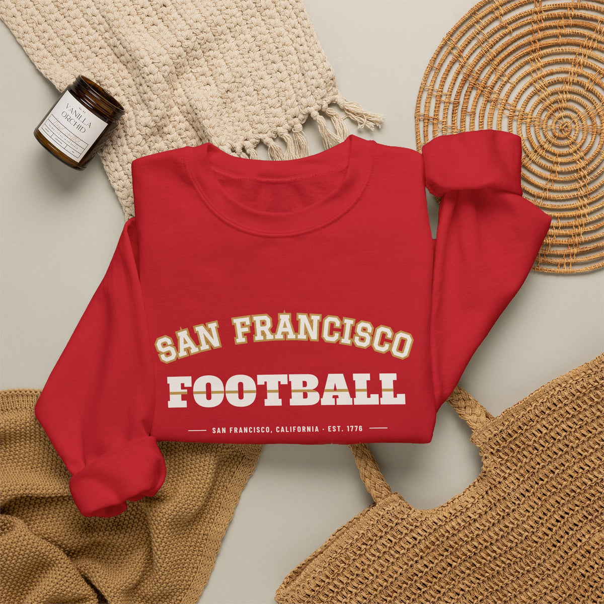 Retro Varsity Sweatshirt — San Francisco Football Edition