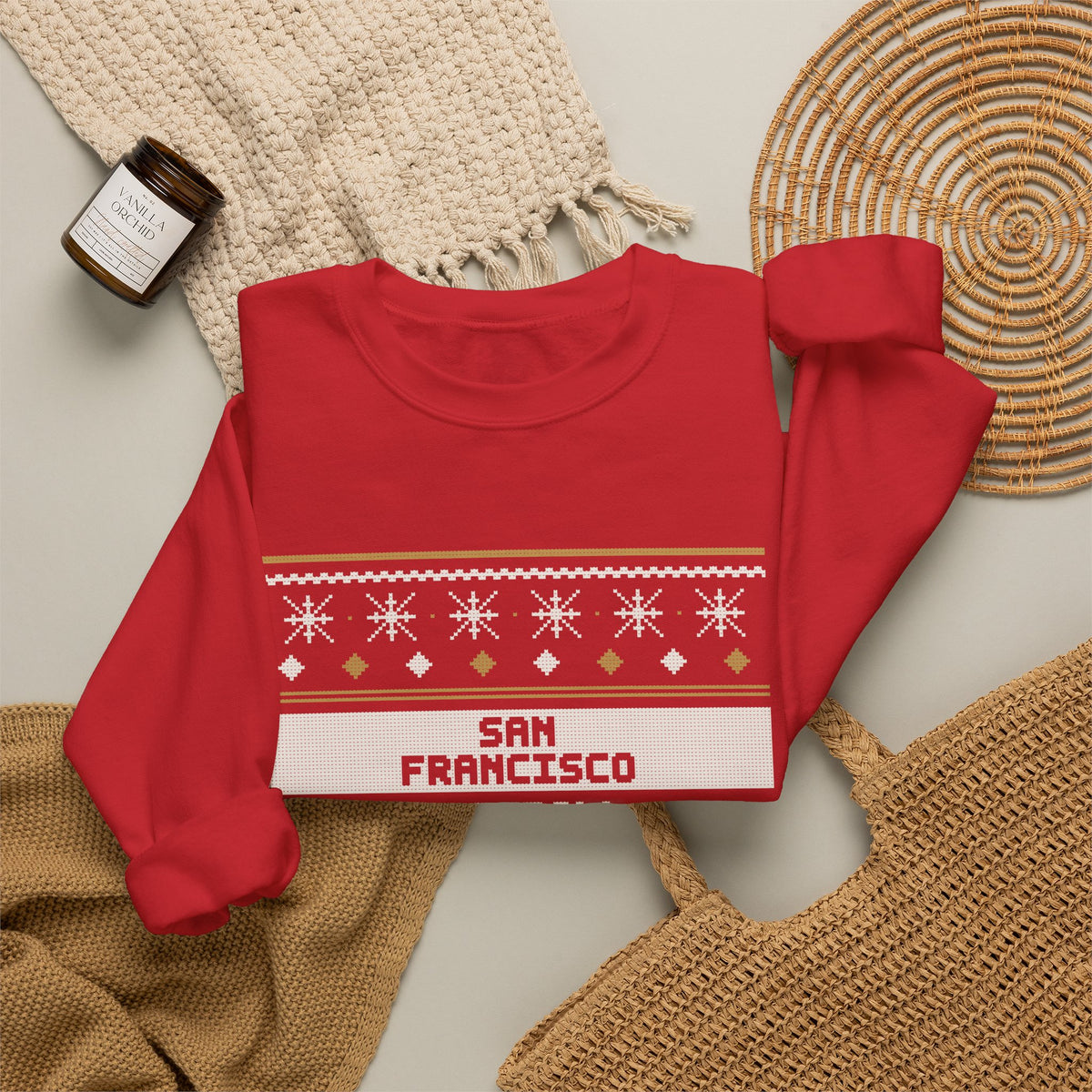 Ugly Sweater Sweatshirt — San Francisco Football Edition