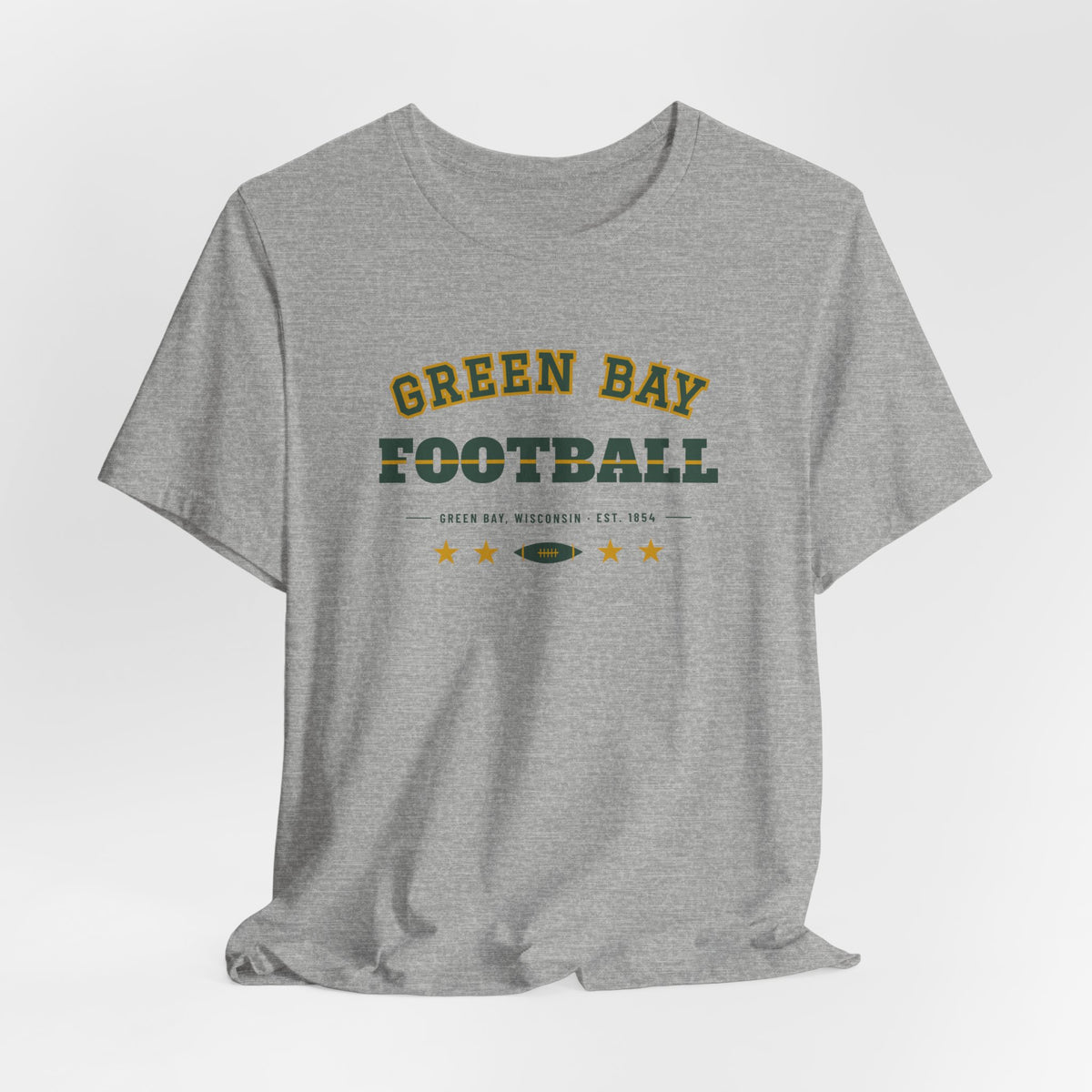 Retro Varsity Tee — Green Bay Football Edition