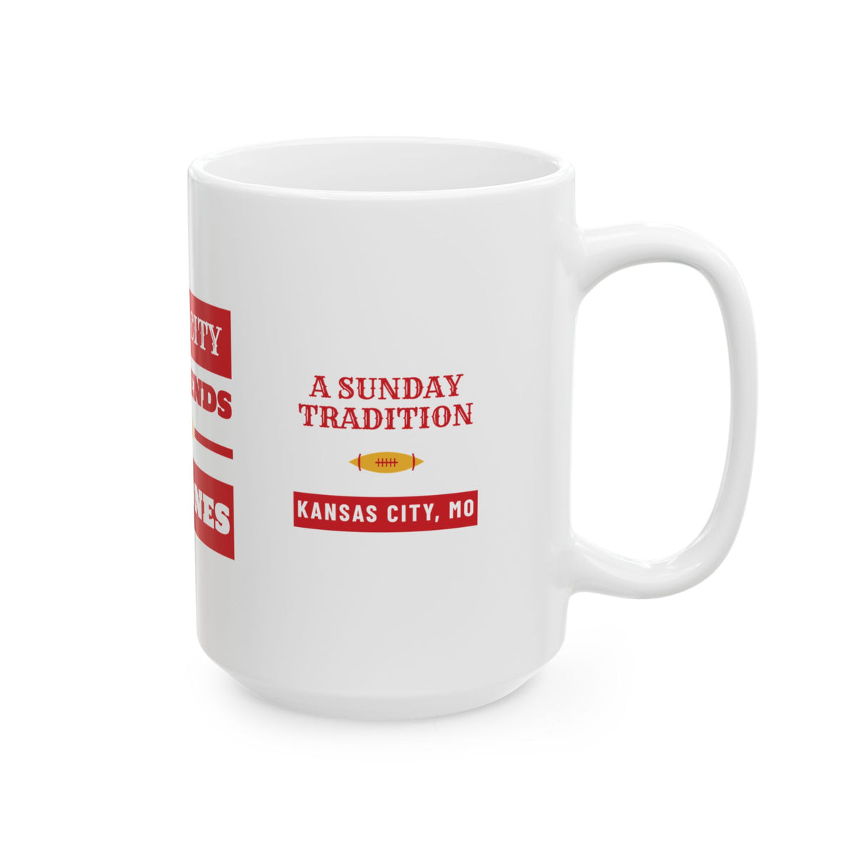 Burnt Ends and End Zones Mug — Kansas City Football Edition