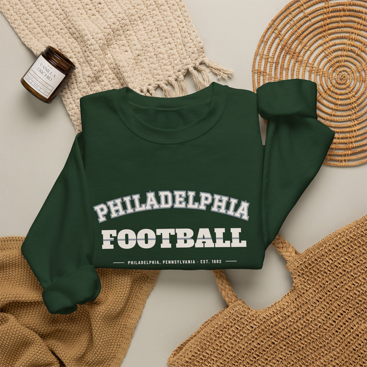Retro Varsity Sweatshirt — Philadelphia Football Edition