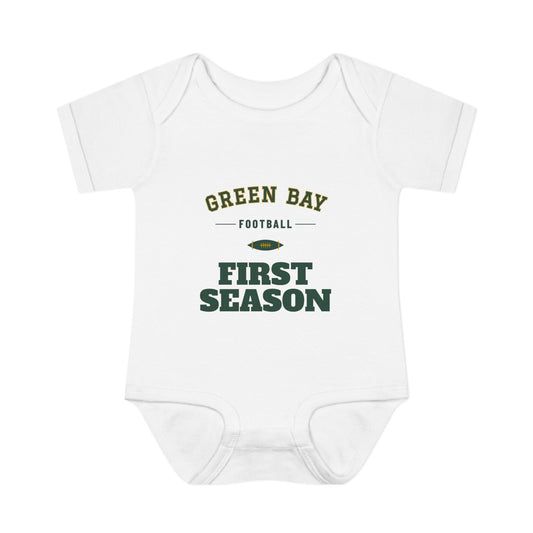 First Season Baby Bodysuit — Green Bay Football Edition