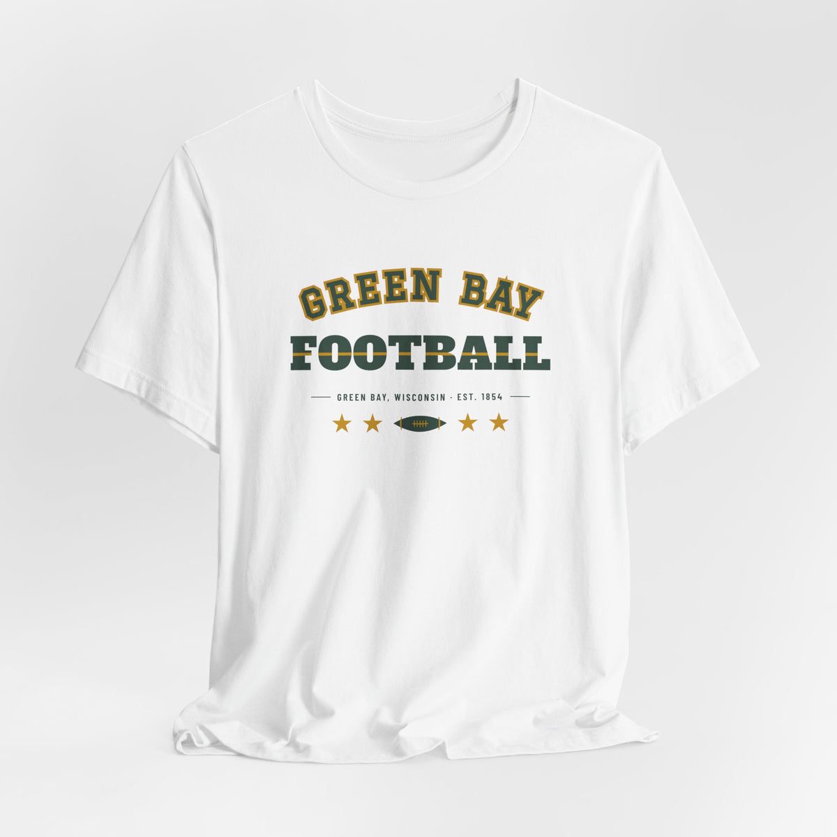 Retro Varsity Tee — Green Bay Football Edition