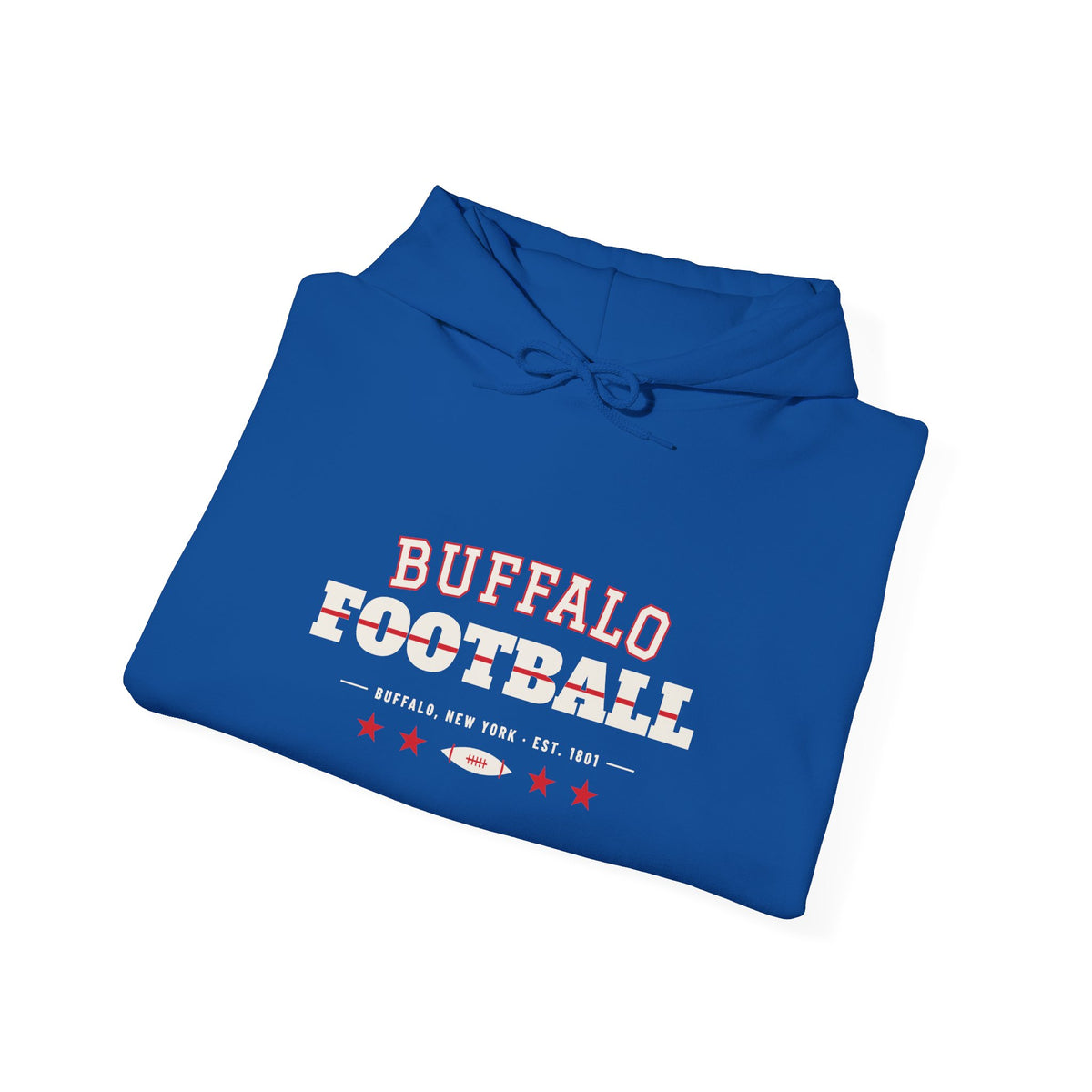 Retro Varsity Hoodie — Buffalo Football Edition