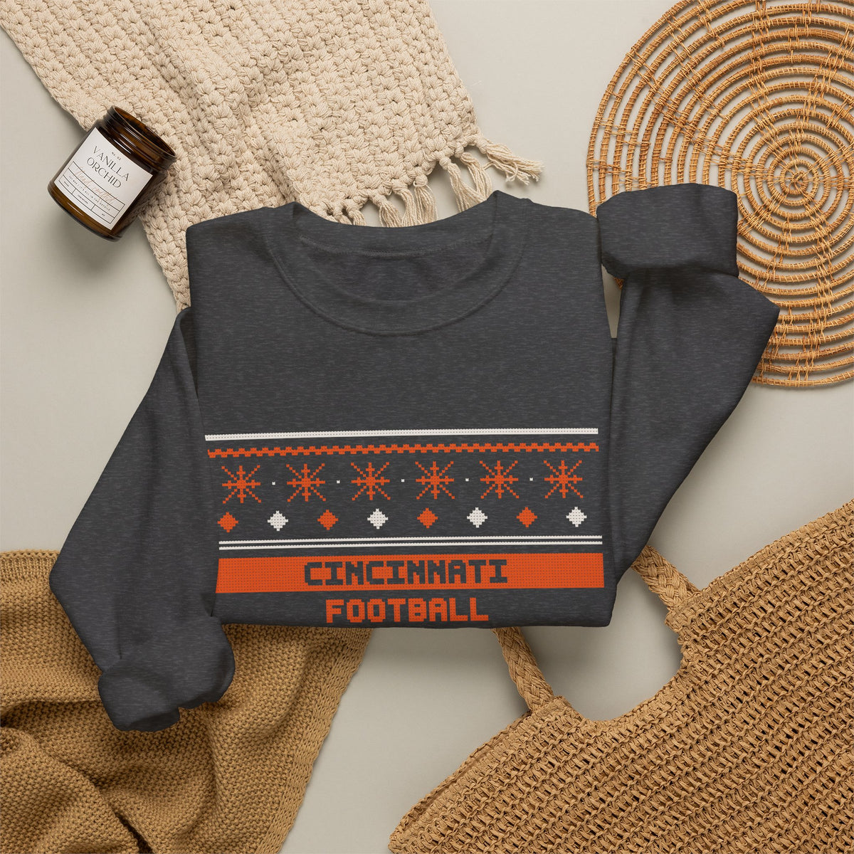 Ugly Sweater Sweatshirt — Cincinnati Football Edition