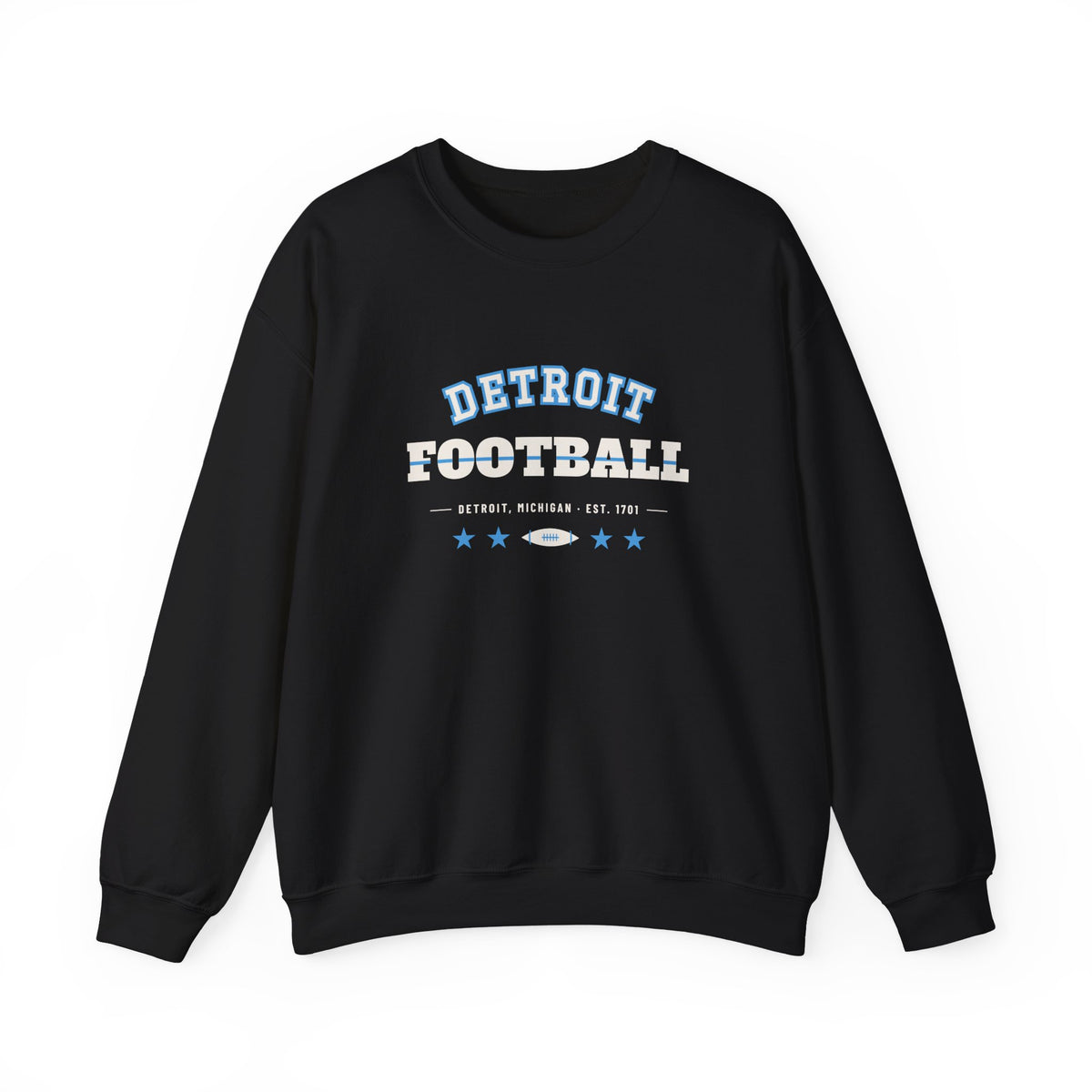Retro Varsity Sweatshirt — Detroit Football Edition
