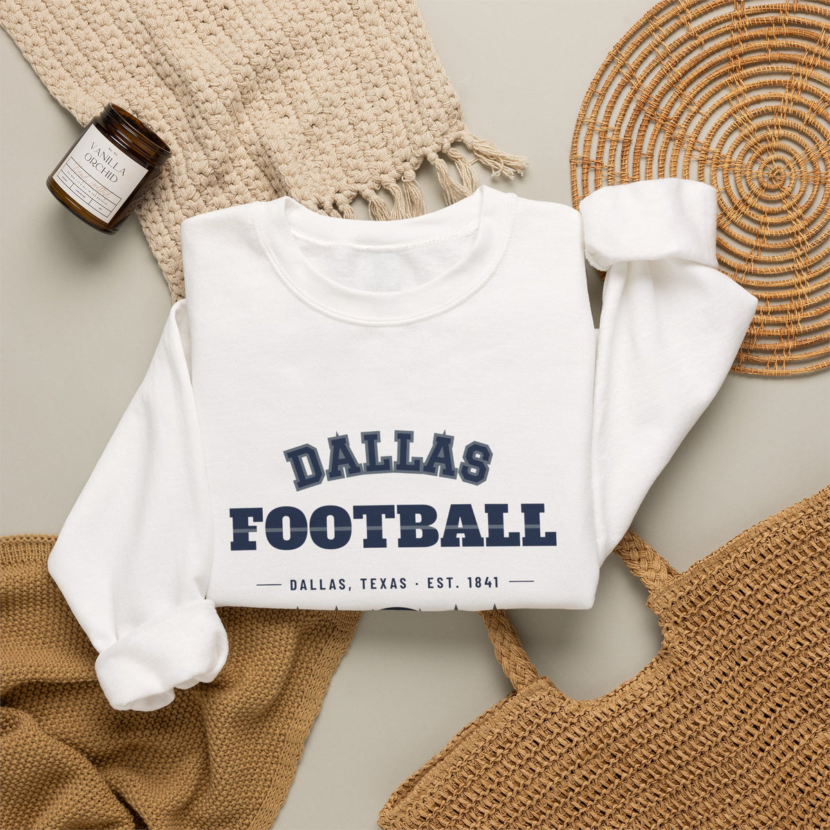 Retro Varsity Sweatshirt — Dallas Football Edition