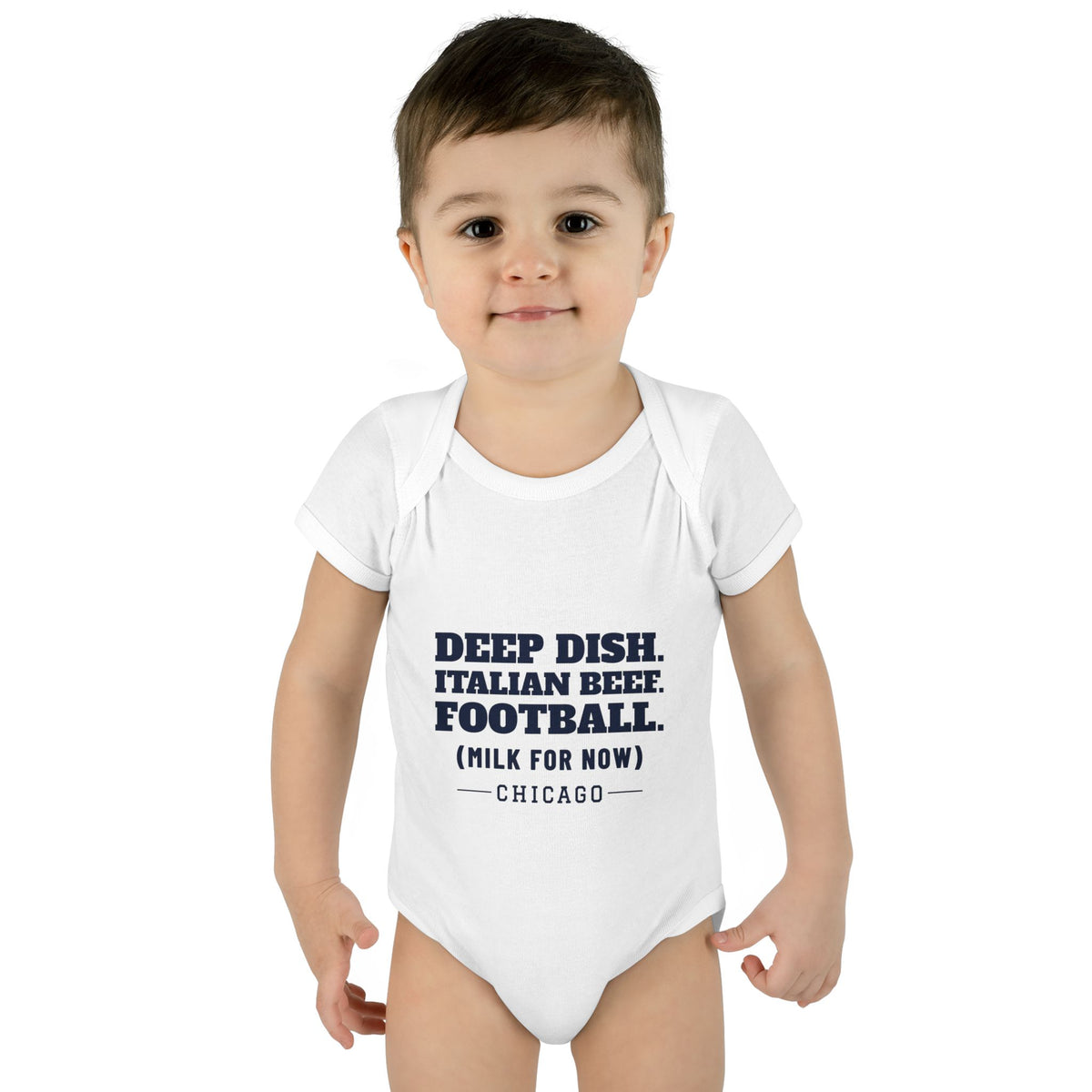 Milk For Now Baby Bodysuit — Chicago Football Edition