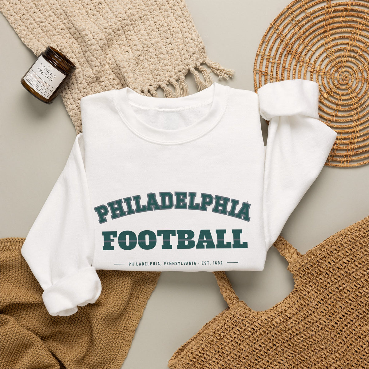 Retro Varsity Sweatshirt — Philadelphia Football Edition