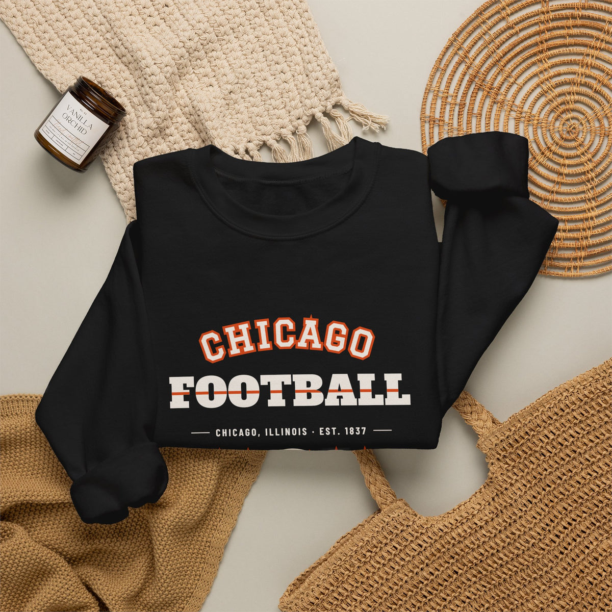 Retro Varsity Sweatshirt — Chicago Football Edition