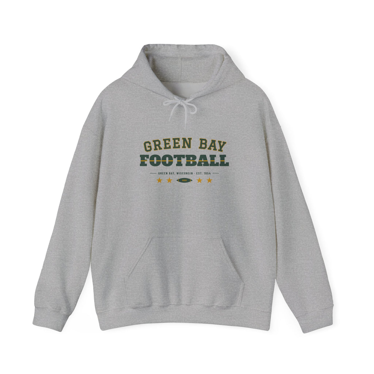 Retro Varsity Hoodie — Green Bay Football Edition