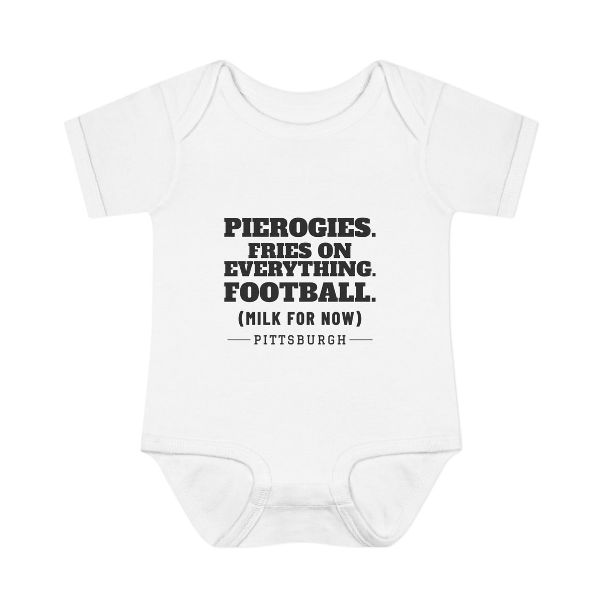 Milk For Now Baby Bodysuit — Pittsburgh Football Edition