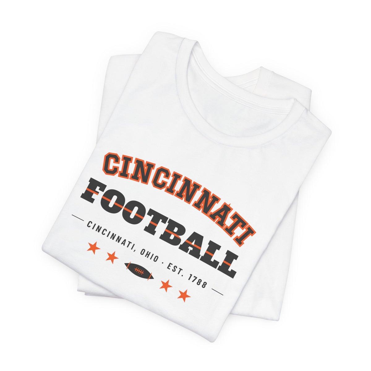 Retro Varsity Tee — Cincinnati Football Edition