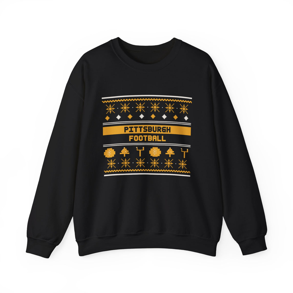 Ugly Sweater Sweatshirt — Pittsburgh Football Edition