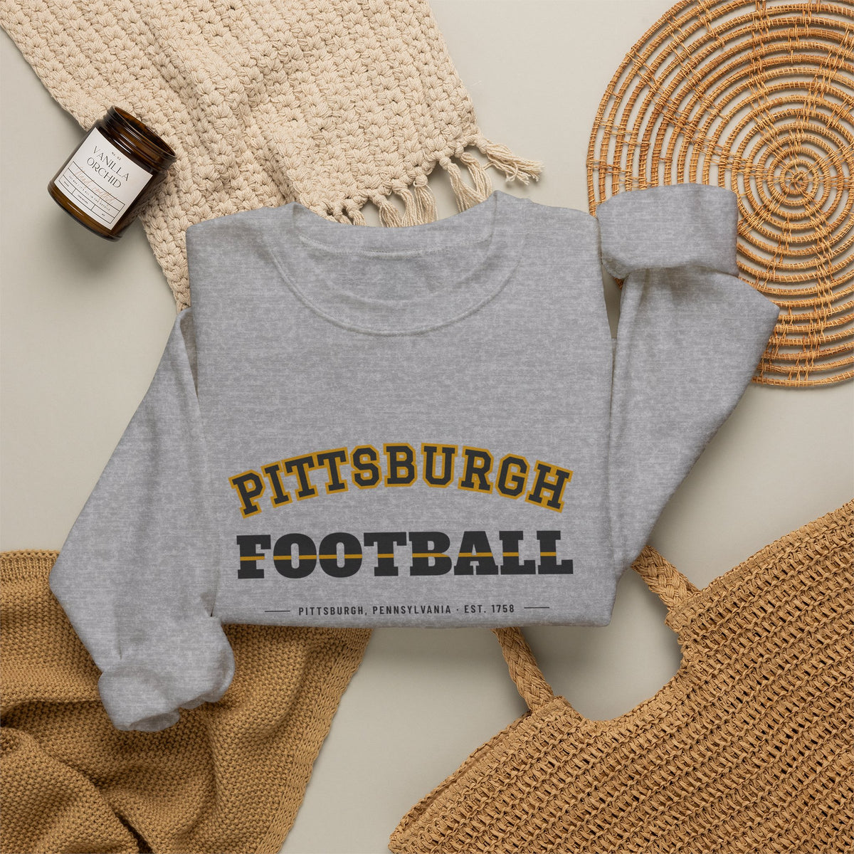 Retro Varsity Sweatshirt — Pittsburgh Football Edition