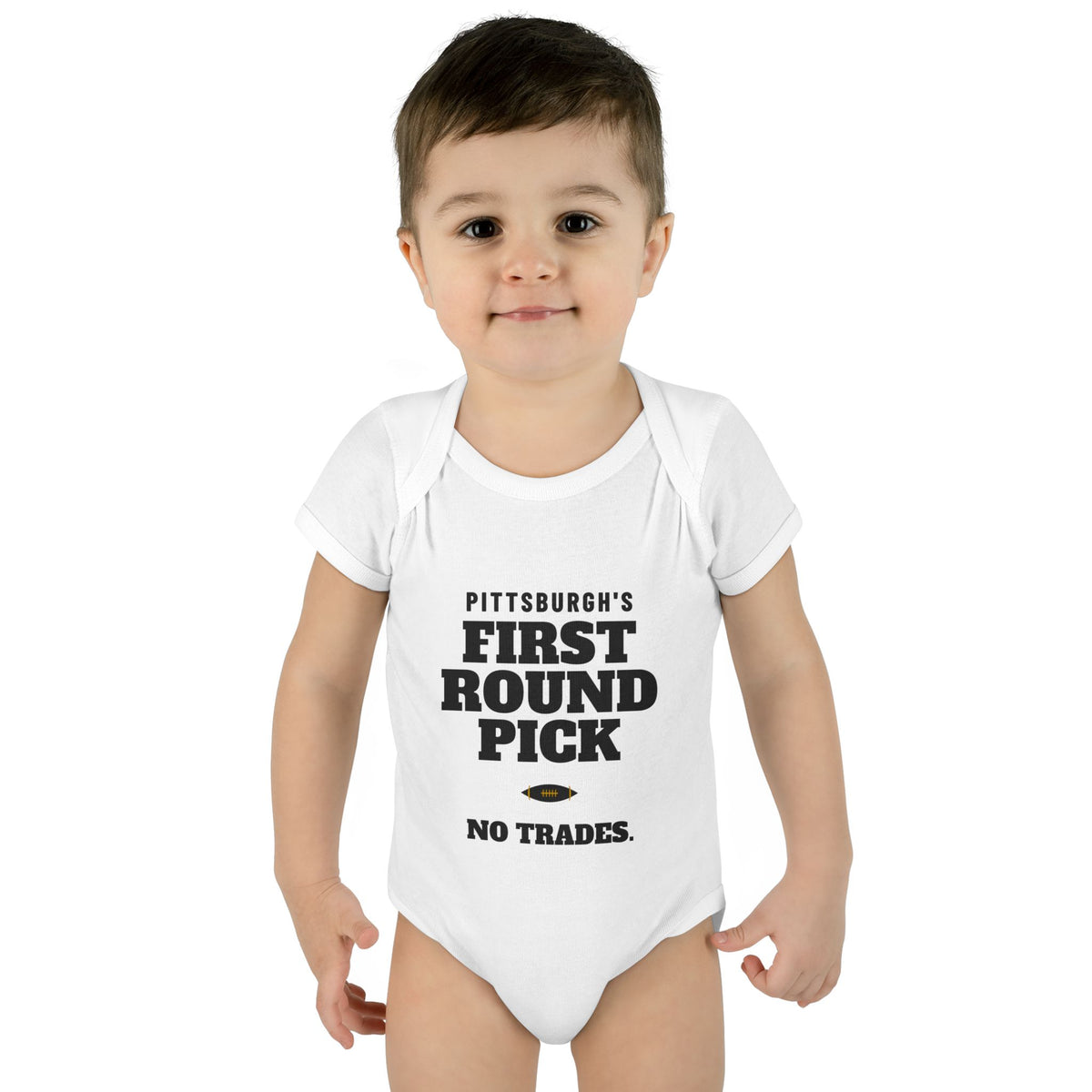 Pittsburgh's First Round Pick Baby Bodysuit