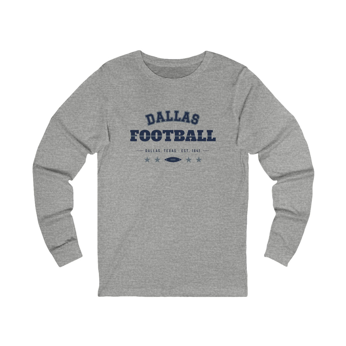 Retro Varsity Long Sleeve Tee — Dallas Football Edition