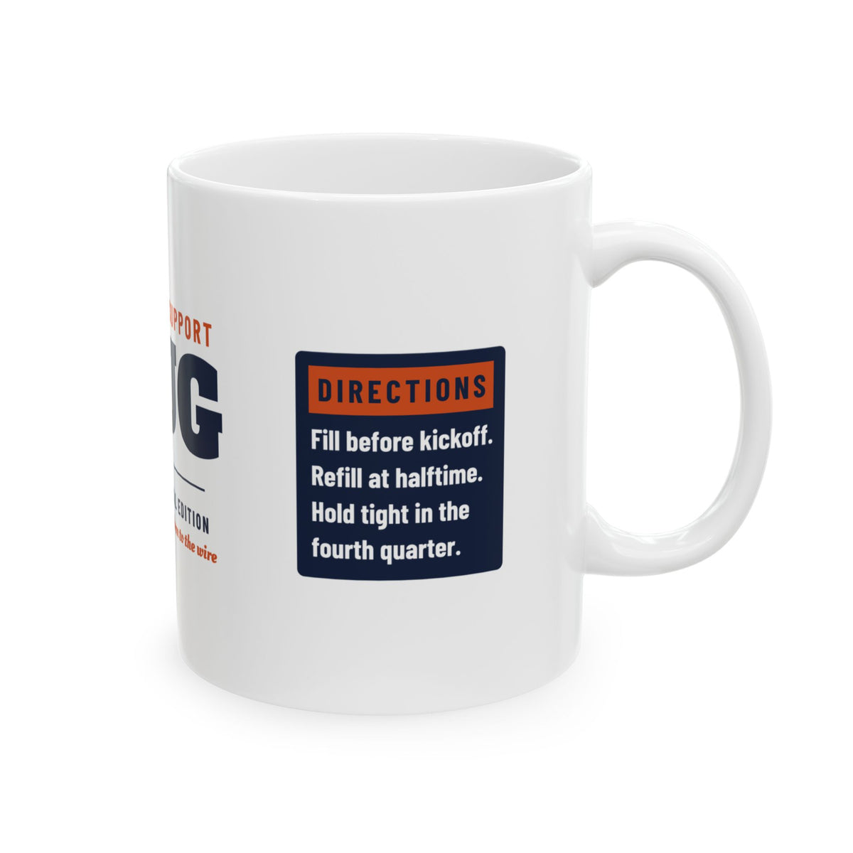 Emotional Support Mug — Chicago Football Edition