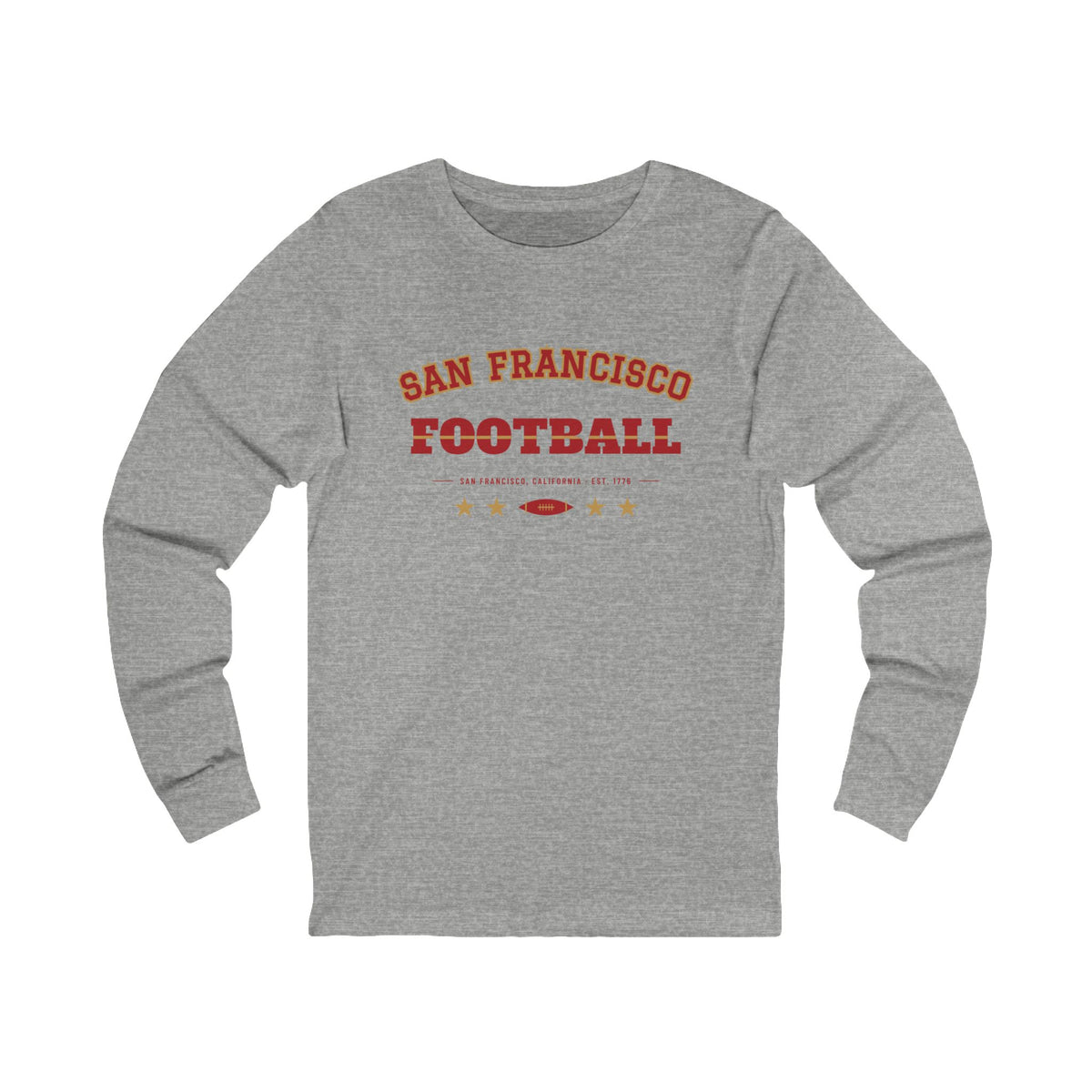 Retro Varsity Long Sleeve Tee — San Francisco Football Edition