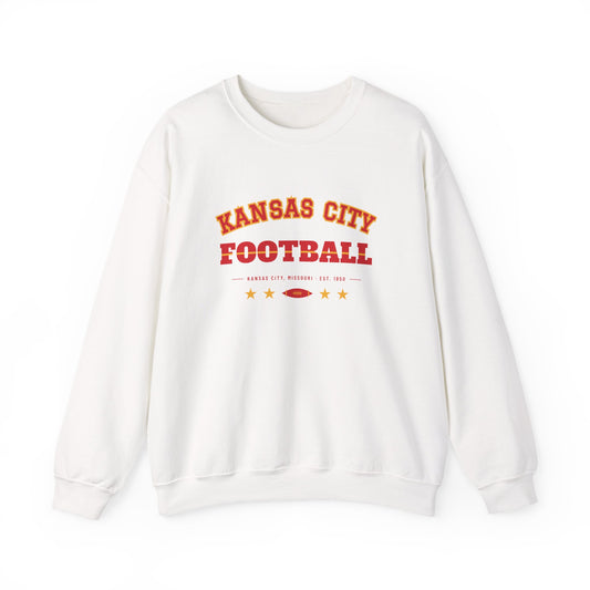 Retro Varsity Sweatshirt — Kansas City Football Edition