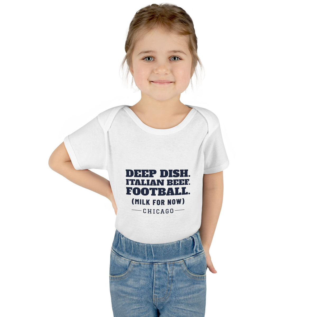Milk For Now Baby Bodysuit — Chicago Football Edition