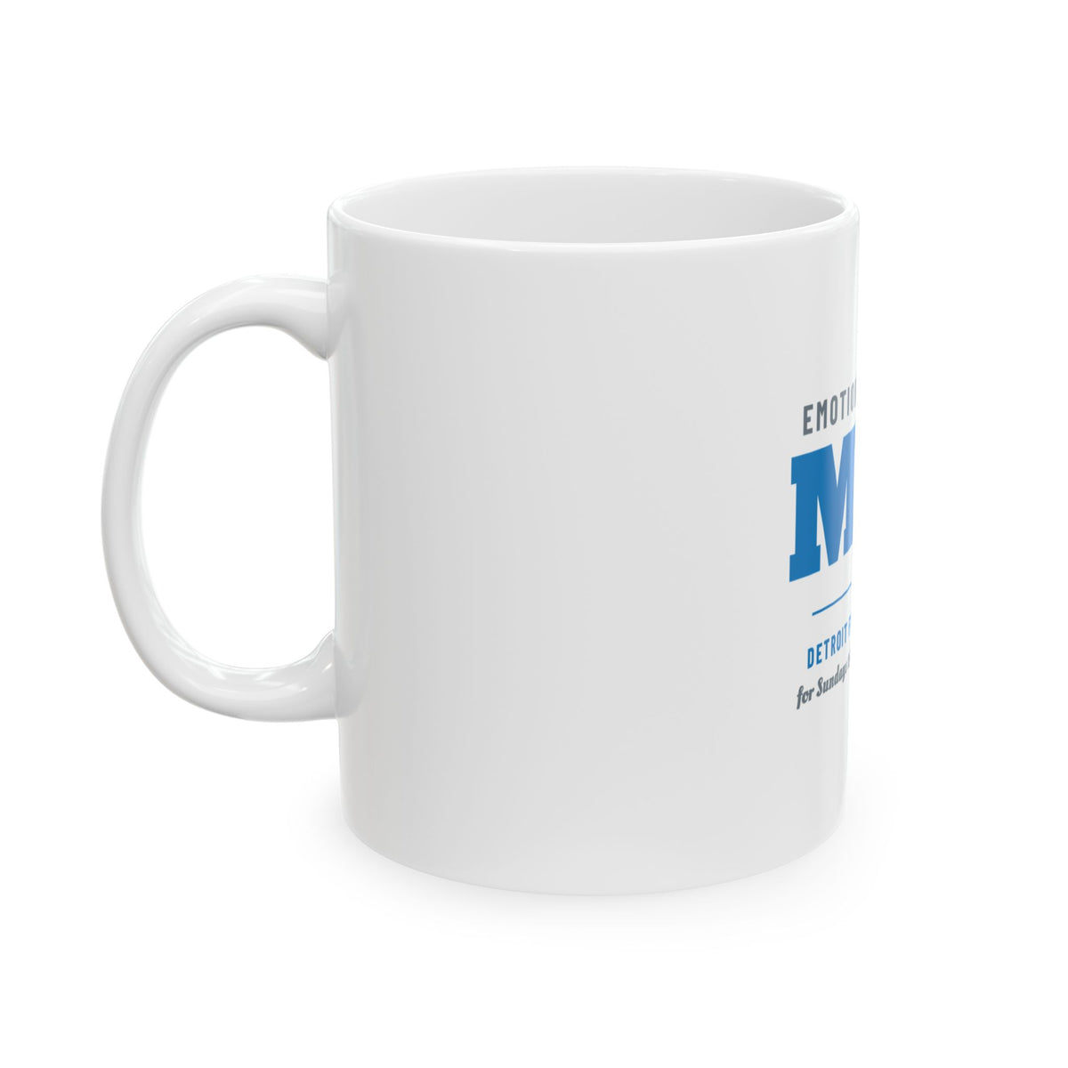 Emotional Support Mug — Detroit Football Edition