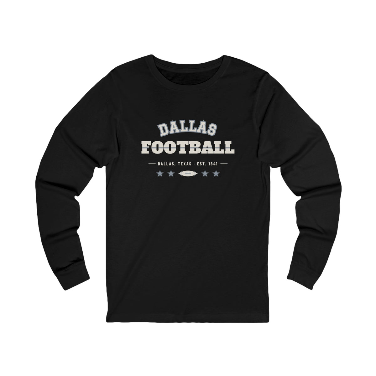 Retro Varsity Long Sleeve Tee — Dallas Football Edition
