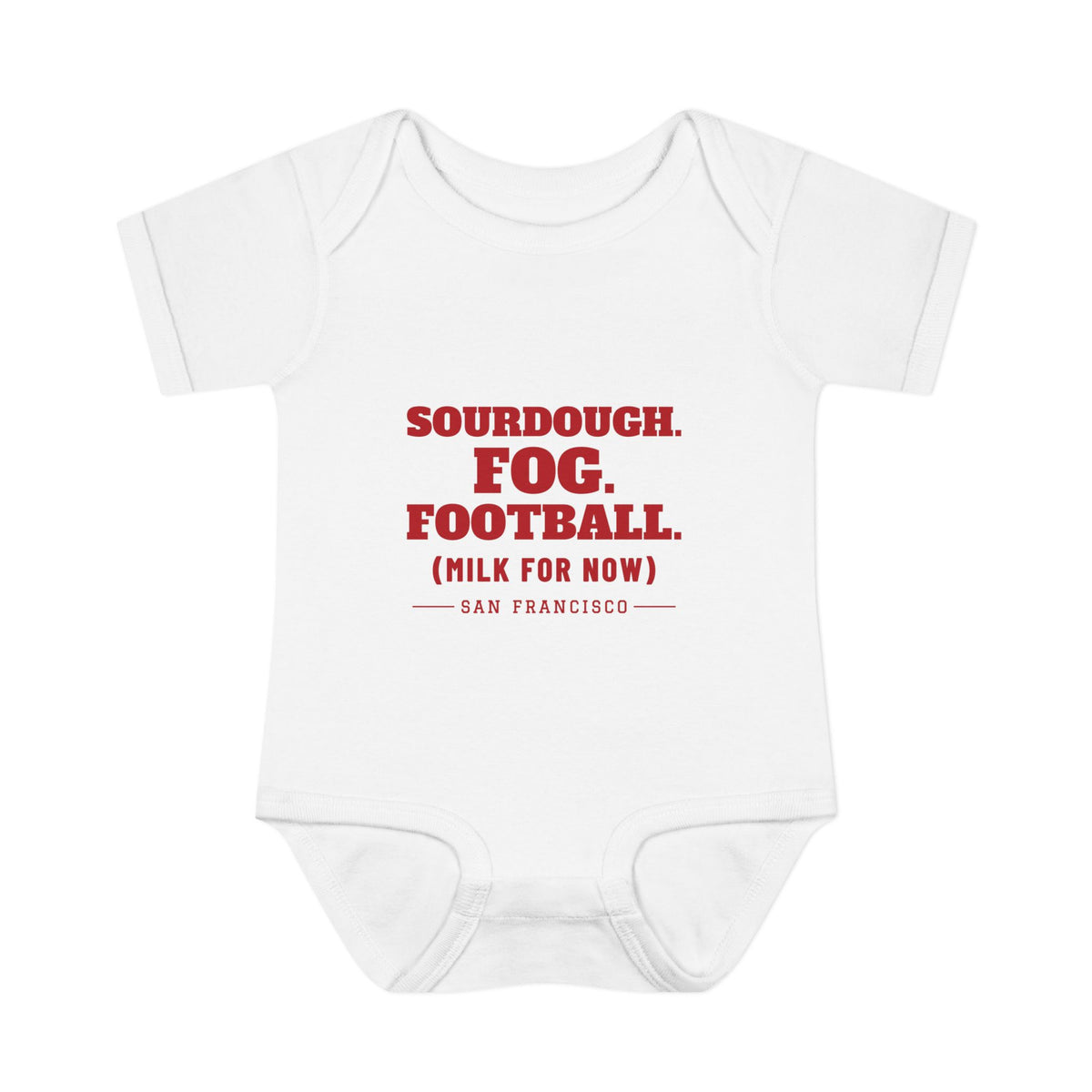 Milk For Now Baby Bodysuit — San Francisco Football Edition