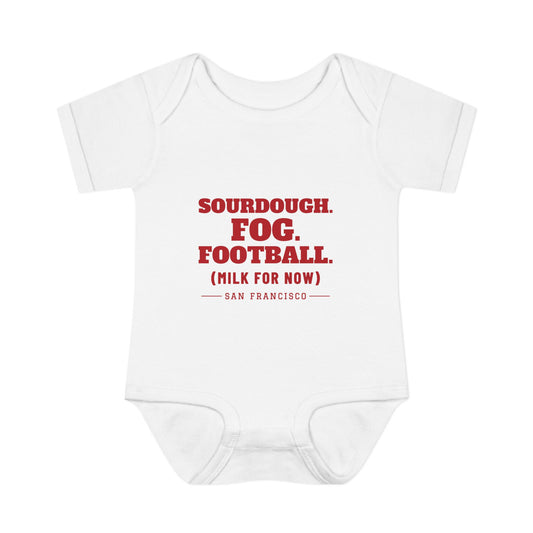 Milk For Now Baby Bodysuit — San Francisco Football Edition