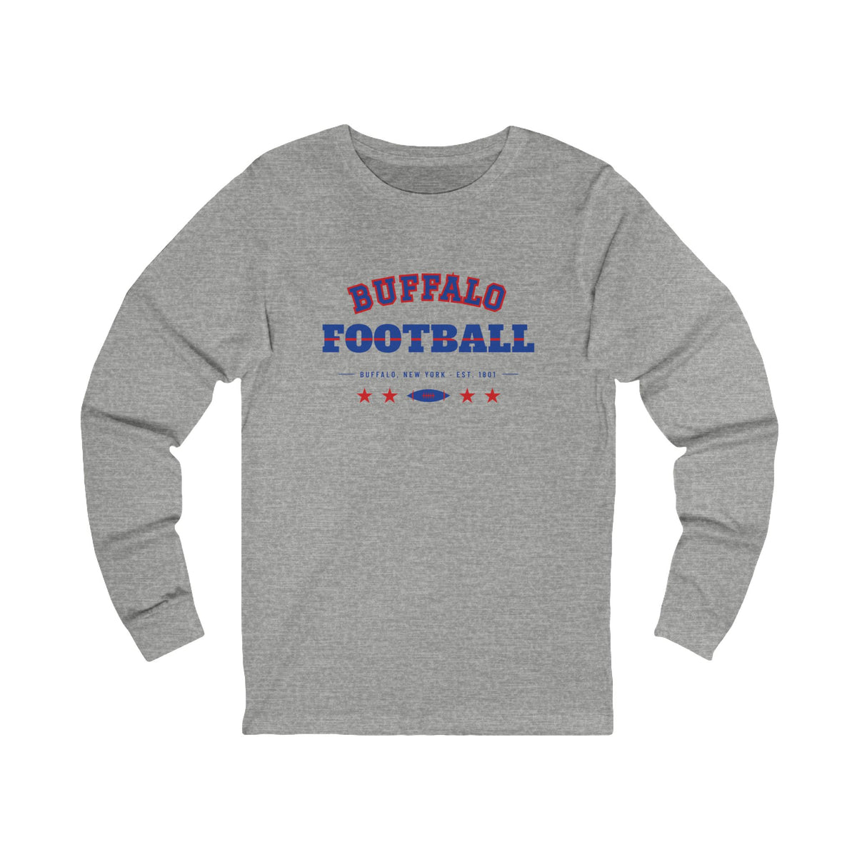 Retro Varsity Long Sleeve Tee — Buffalo Football Edition