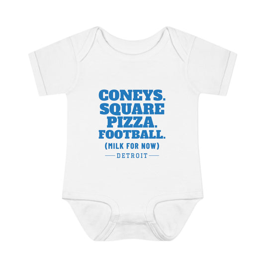 Milk For Now Baby Bodysuit — Detroit Football Edition