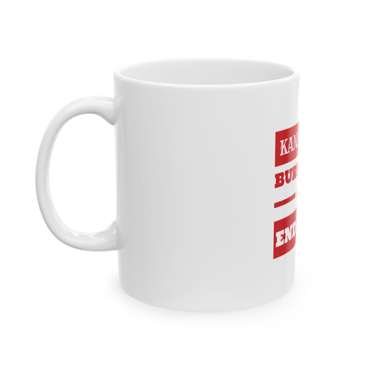 Burnt Ends and End Zones Mug — Kansas City Football Edition