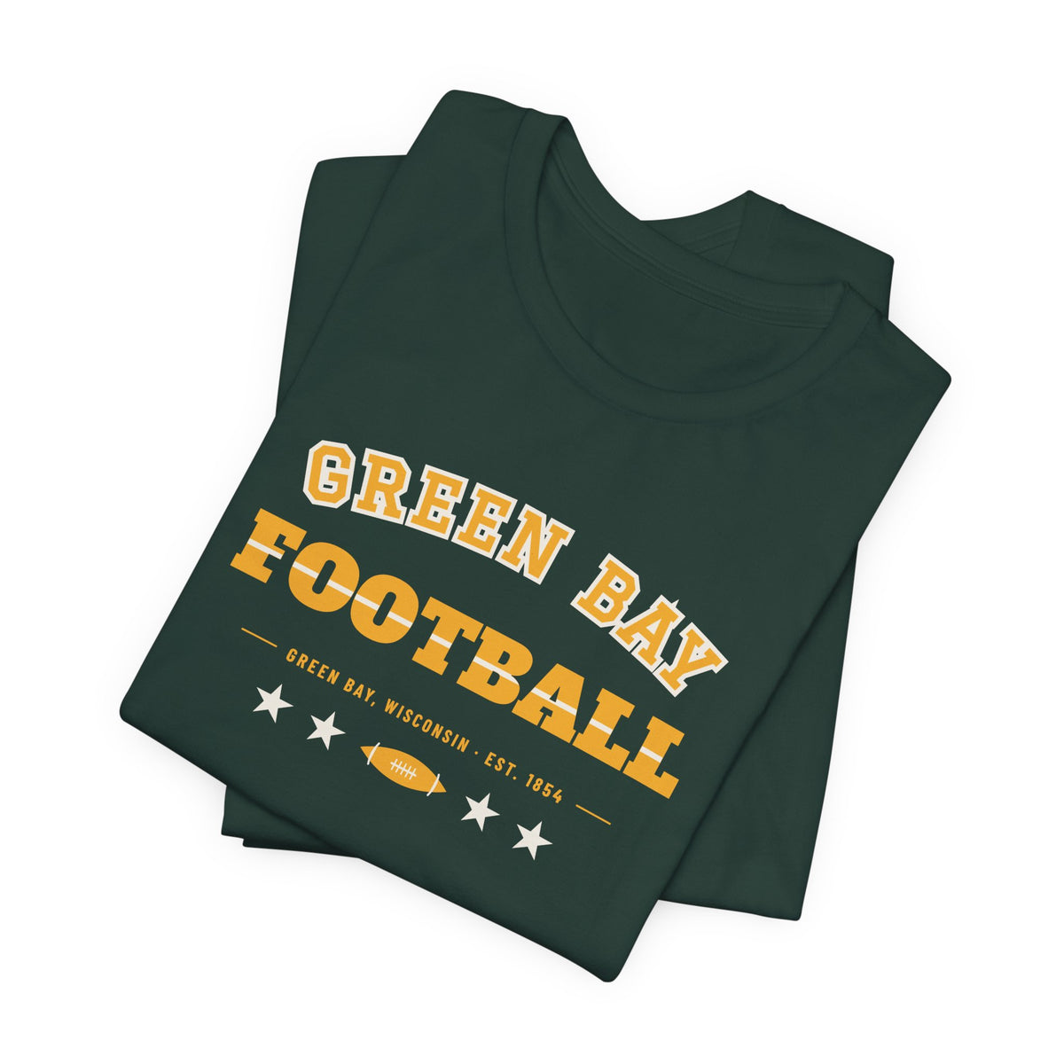 Retro Varsity Tee — Green Bay Football Edition
