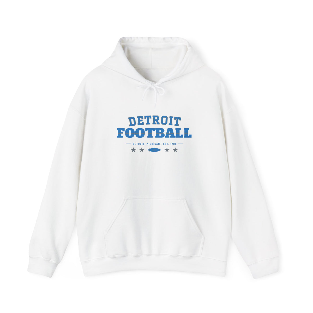 Retro Varsity Hoodie — Detroit Football Edition