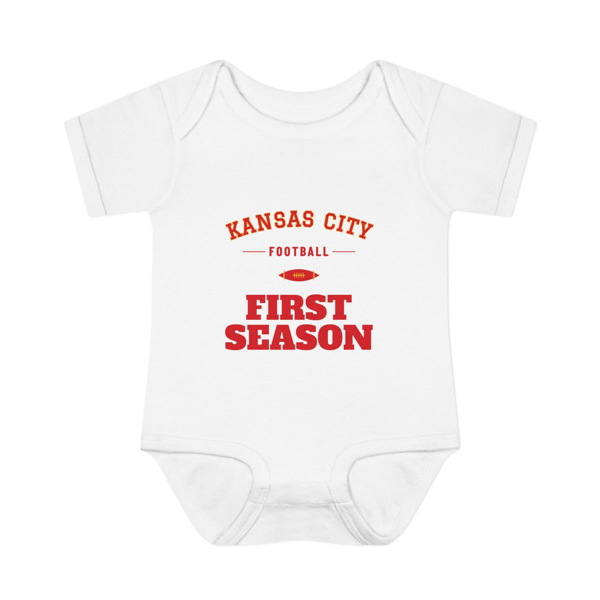 First Season Baby Bodysuit — Kansas City Football Edition