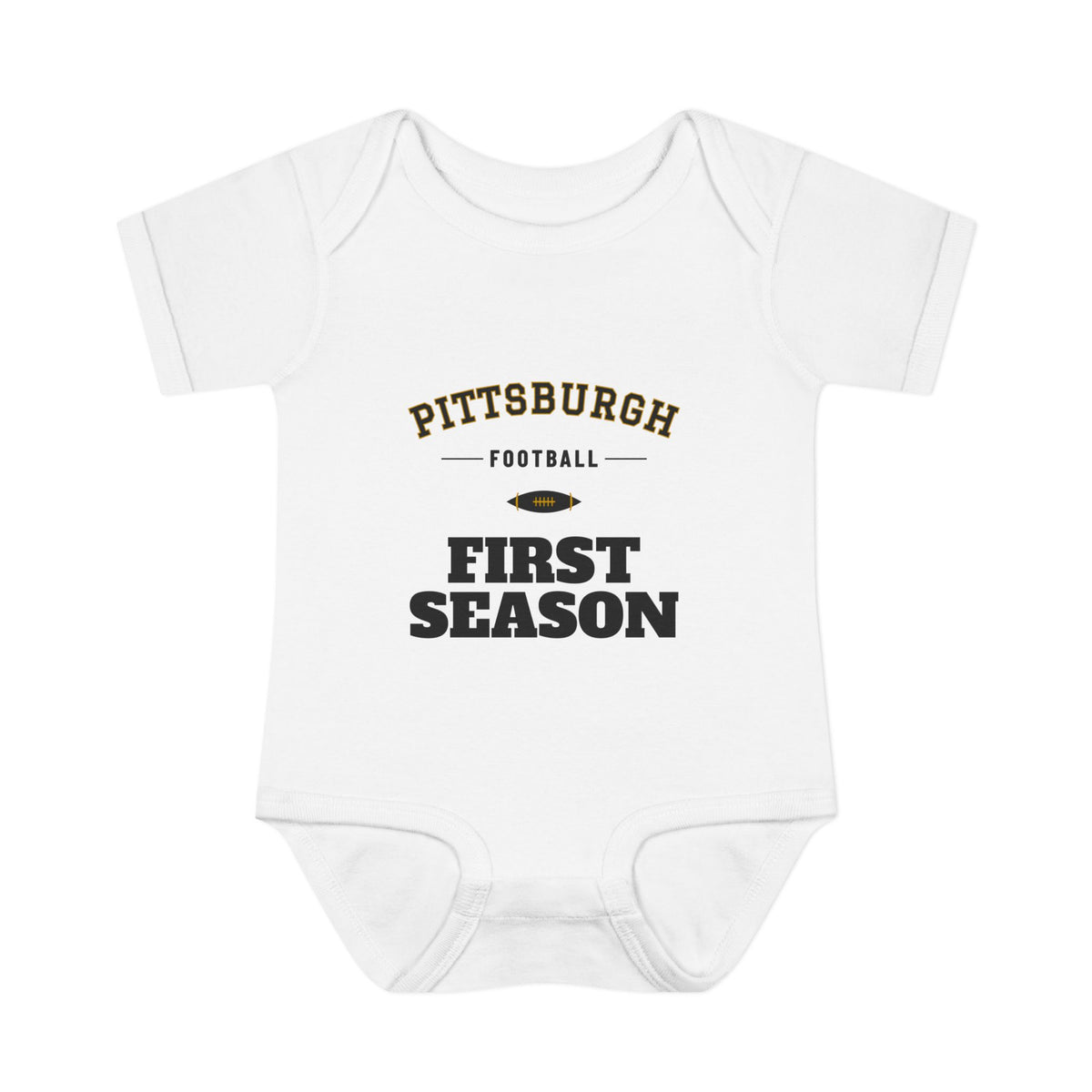 First Season Baby Bodysuit — Pittsburgh Football Edition