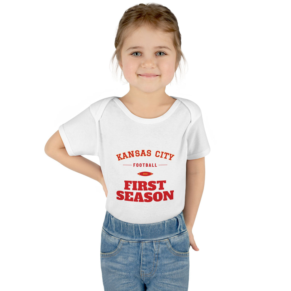 First Season Baby Bodysuit — Kansas City Football Edition