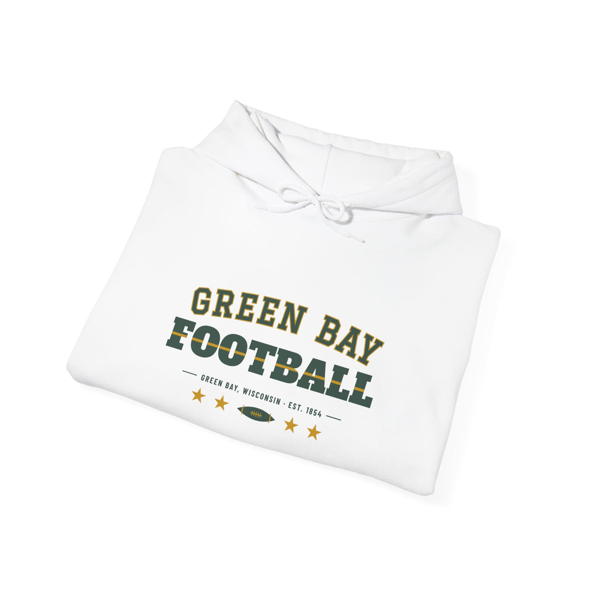 Retro Varsity Hoodie — Green Bay Football Edition
