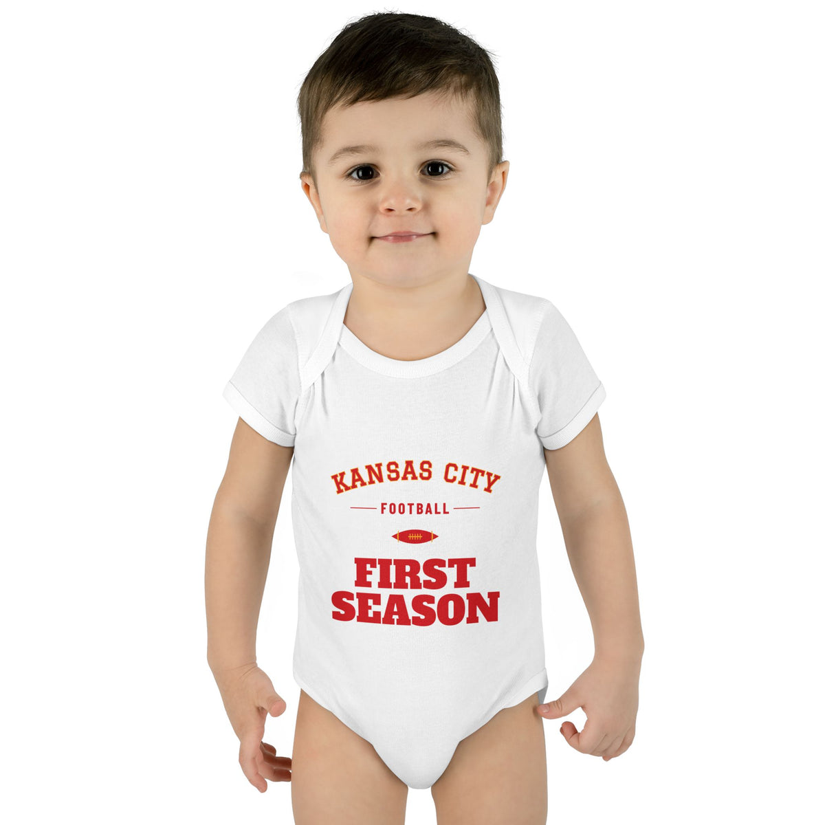 First Season Baby Bodysuit — Kansas City Football Edition