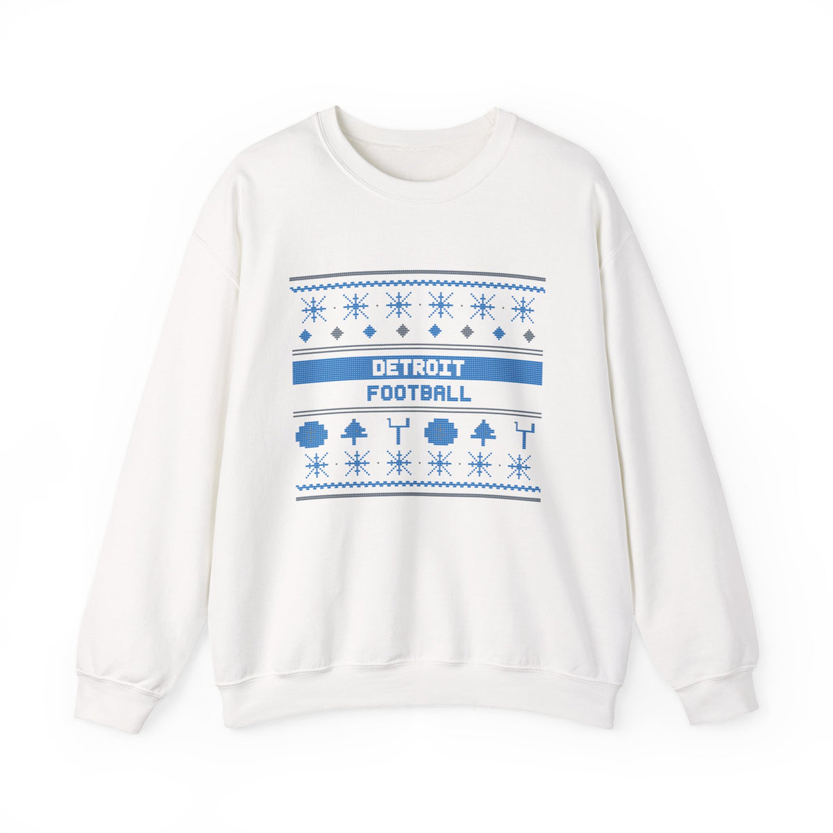 Ugly Sweater Sweatshirt — Detroit Football Edition