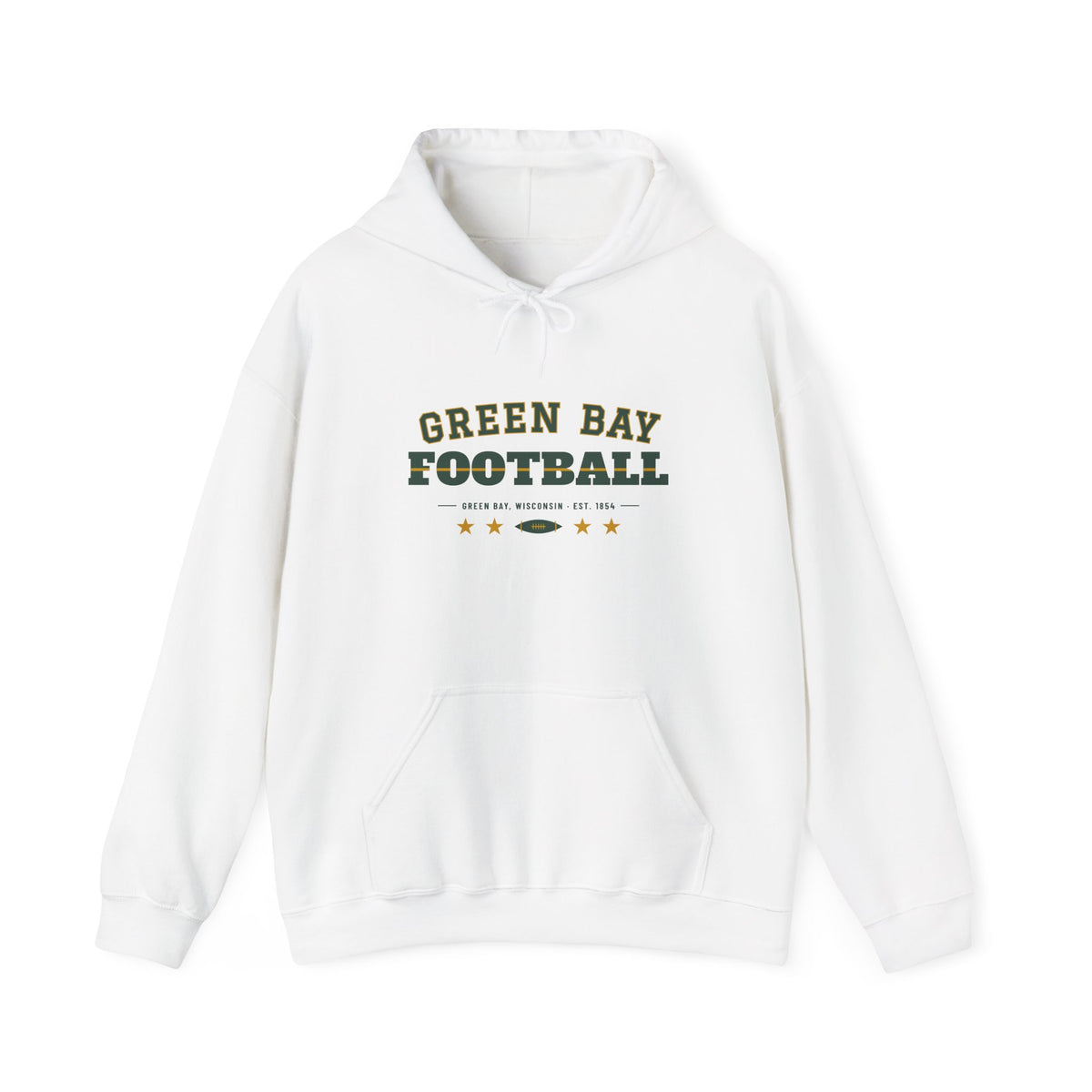 Retro Varsity Hoodie — Green Bay Football Edition