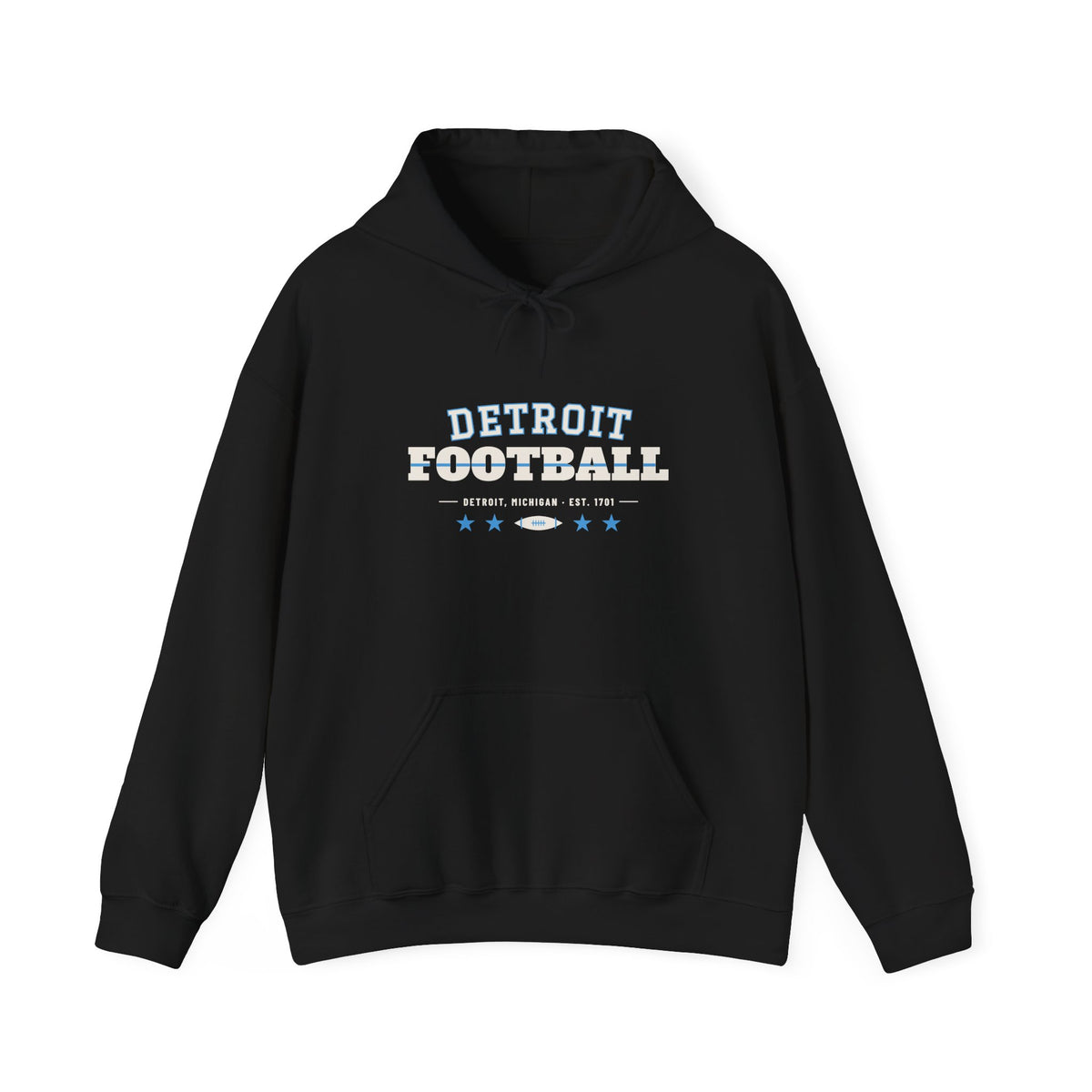Retro Varsity Hoodie — Detroit Football Edition