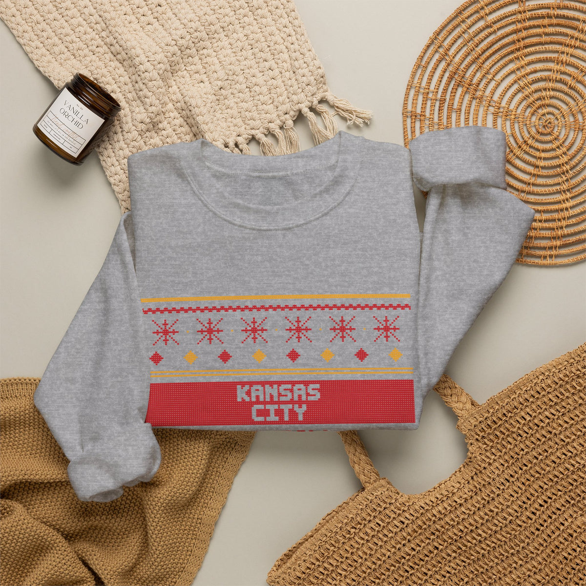 Ugly Sweater Sweatshirt — Kansas City Football Edition