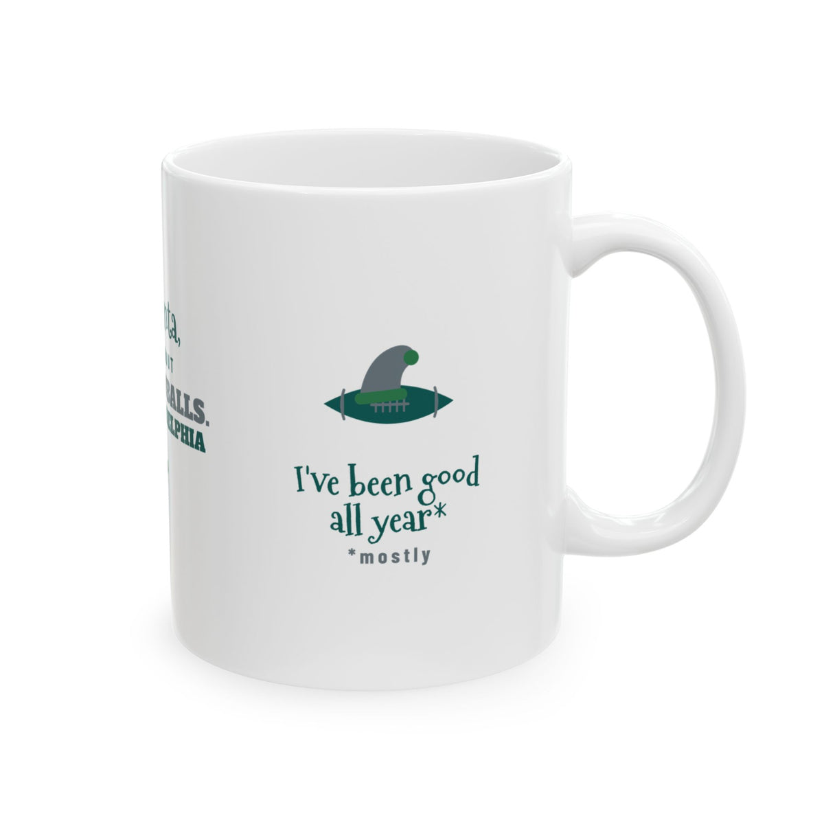 Sorry About the Snowballs Mug — Philadelphia Football Edition
