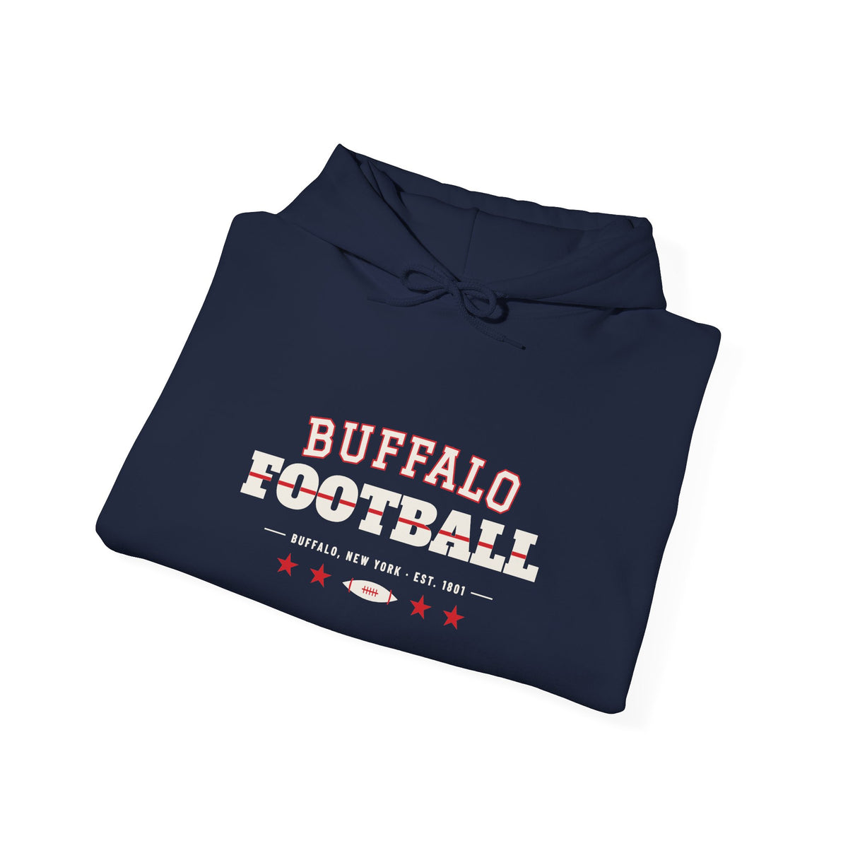 Retro Varsity Hoodie — Buffalo Football Edition