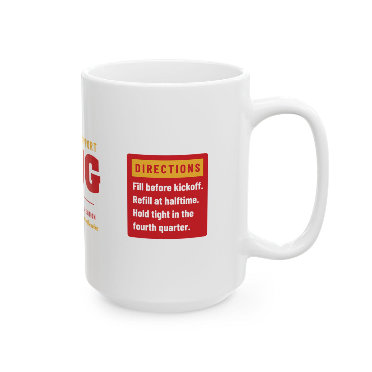 Emotional Support Mug — Kansas City Football Edition